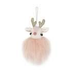Load image into Gallery viewer, Pink Reindeer Ornament
