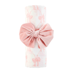 Load image into Gallery viewer, Mud Pie Bow Swaddle and Headband Set