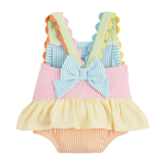 Load image into Gallery viewer, Mud Pie Girls Seersucker Ric Rac Swimsuit