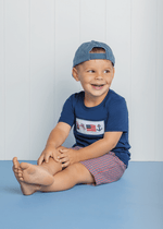 Load image into Gallery viewer, Mud Pie Patriotic Short Set