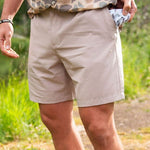 Load image into Gallery viewer, Burlebo Everyday Short - Cobblestone Khaki - Duck Hunt Pocket