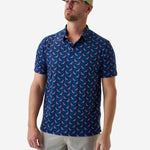 Load image into Gallery viewer, Burlebo Performance Polo - USA Eagle - Navy