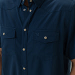 Load image into Gallery viewer, Burlebo Performance Western Shirt - Navy