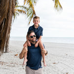 Load image into Gallery viewer, Burlebo Youth Performance Polo - Stars and Stripes Navy