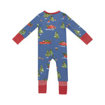 Load image into Gallery viewer, Angel Dear 2 Way Zipper Romper Vintage Red Truck