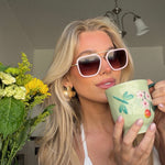 Load image into Gallery viewer, Jordan Powder Pink Gold Diff Sunglasses