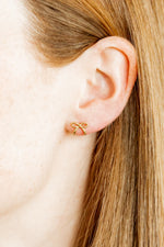 Load image into Gallery viewer, Linny Bow Screwback Stud Earrings
