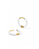 Load image into Gallery viewer, Linny Co Scarlett White Hoop 10mm