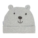 Load image into Gallery viewer, Bear Face Baby Hat Grey