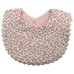 Load image into Gallery viewer, Ali+Oli Muslin Cotton Baby Bib Double Sided (Pink/Flowers)