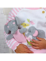 Load image into Gallery viewer, Hallie The Elephant Hand-Knit Rattle