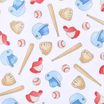 Load image into Gallery viewer, Field of Dreams Blue Printed Front Snap Sleeveless Bubble