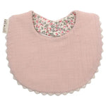Load image into Gallery viewer, Ali+Oli Muslin Cotton Baby Bib Double Sided (Pink/Flowers)