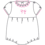 Load image into Gallery viewer, Baby Bows Embroidered S/S Bubble