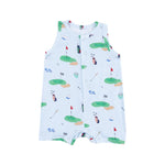 Load image into Gallery viewer, Angel Dear Sleeveless Shortie Romper - Golf Things Blue