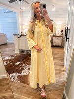 Load image into Gallery viewer, Sweet Sound Lemon Gingham Maxi Dress

