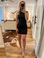 Load image into Gallery viewer, Lead Me There Black Sleeveless Mini Dress
