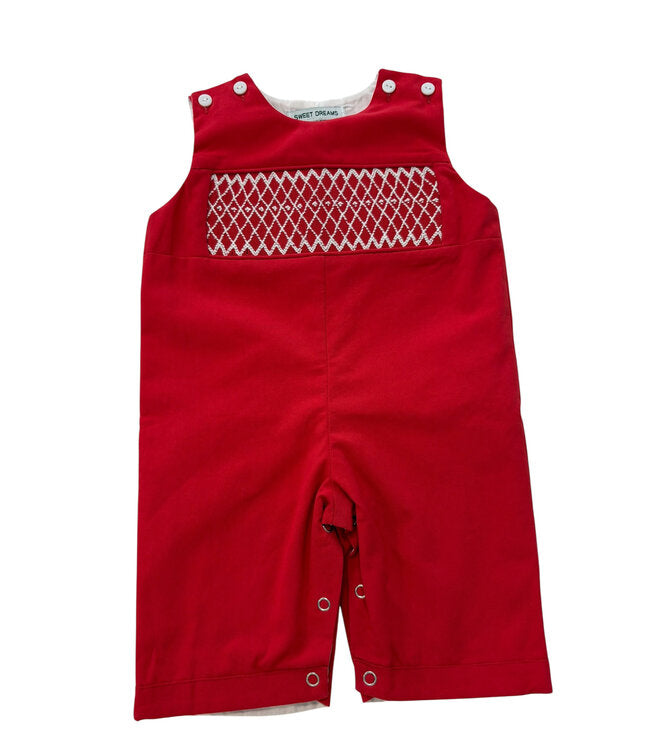 Sweet Dreams Joseph Red Smocked Christmas Longall