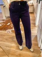 Load image into Gallery viewer, Missing Me Navy Trouser Flare Pants
