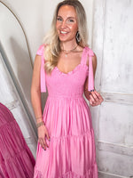 Load image into Gallery viewer, Fade Into You Pastel Pink Maxi Dress
