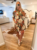 Load image into Gallery viewer, Better Yet Teal Floral Mini Dress
