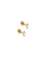 Load image into Gallery viewer, Screwback Stud Earrings - Amber Micro
