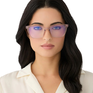 Alex - Light Pink Crystal Blue Light Diff Readers + 2.0 Power
