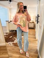 Load image into Gallery viewer, Best Wishes Rose Rainbow Patch S/S Tee
