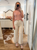 Load image into Gallery viewer, Break Through Cream Cropped Trouser Pant
