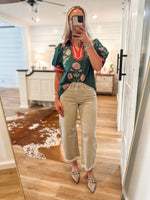 Load image into Gallery viewer, Cinder High Rise Olive Barrel Vervet Denim
