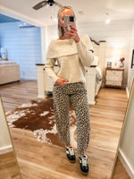 Load image into Gallery viewer, Katie High Rise Leopard Vervet Barrel Denim

