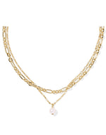 Load image into Gallery viewer, Ashton Freshwater Pearl Gold Multi Strand Necklace
