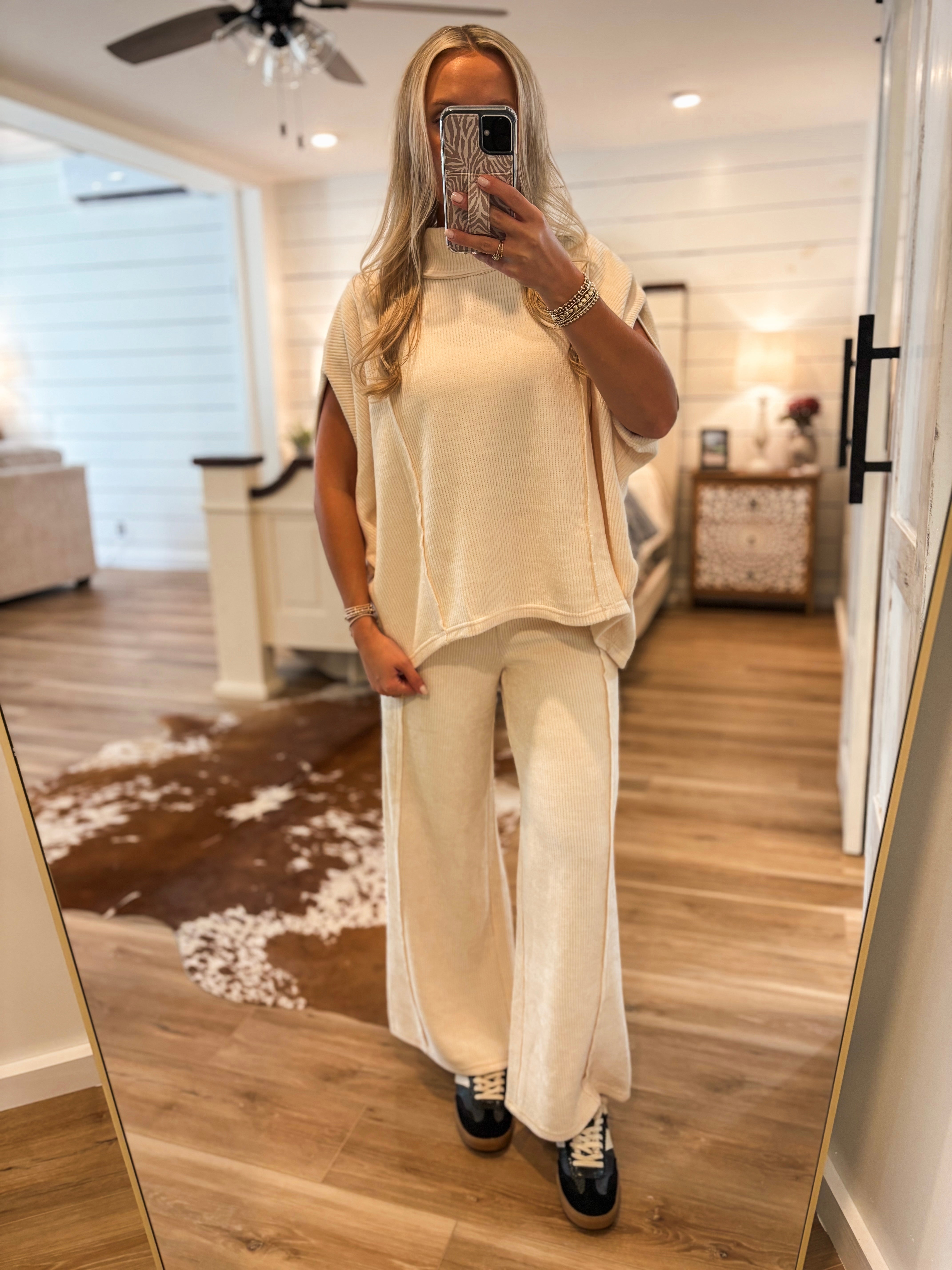 Seeing More Ivory Tunic & Lounge Pant Set