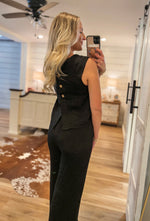 Load image into Gallery viewer, It&#39;s Time Black Tank
