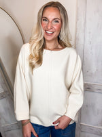 Load image into Gallery viewer, Sweet Reminder Cream Knit Sweater
