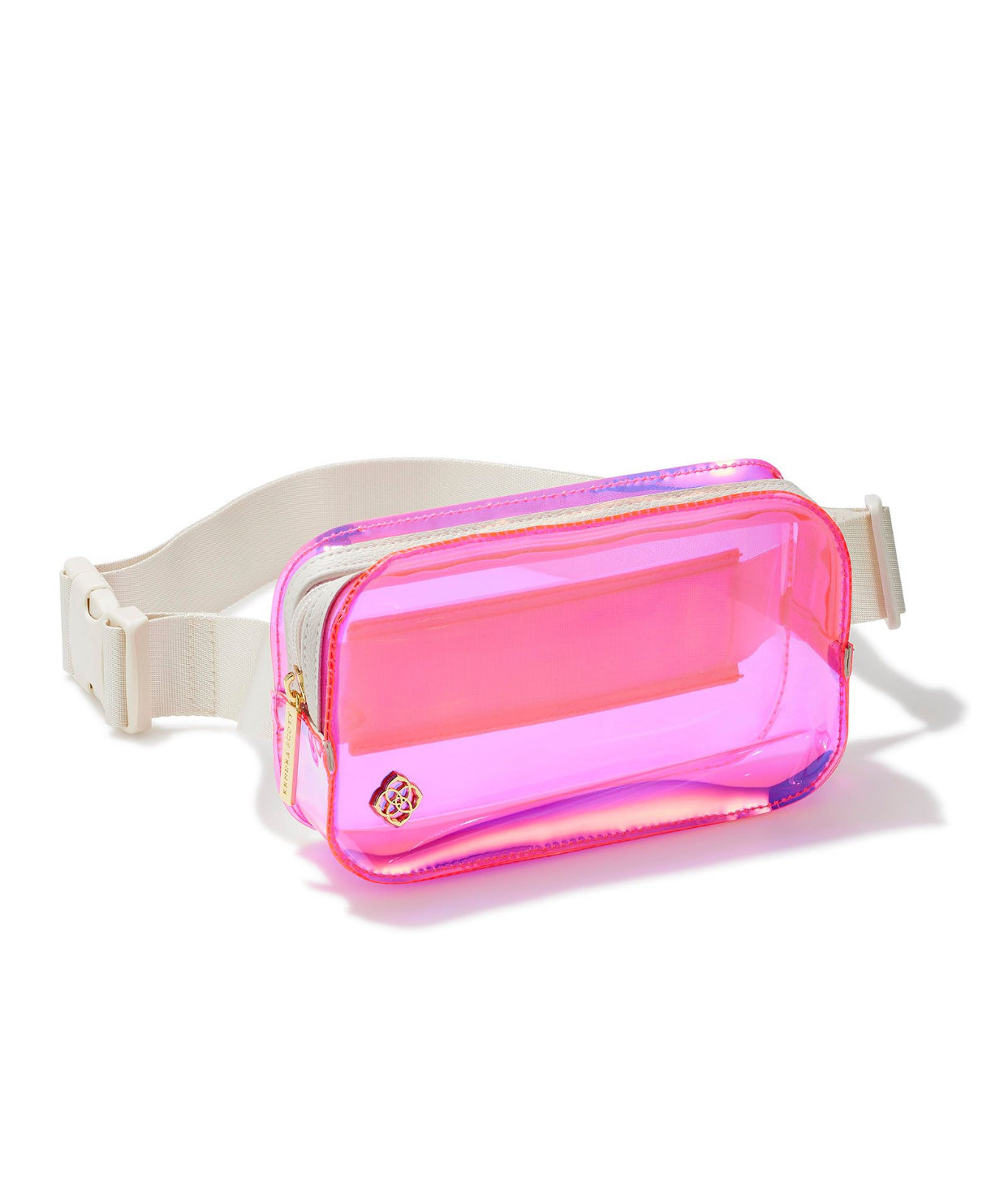 Pink Iridescent Clear Kendra Scott Belt Bag