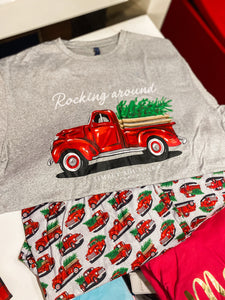 Rocking Around Red Truck Simply Southern Pajama Set