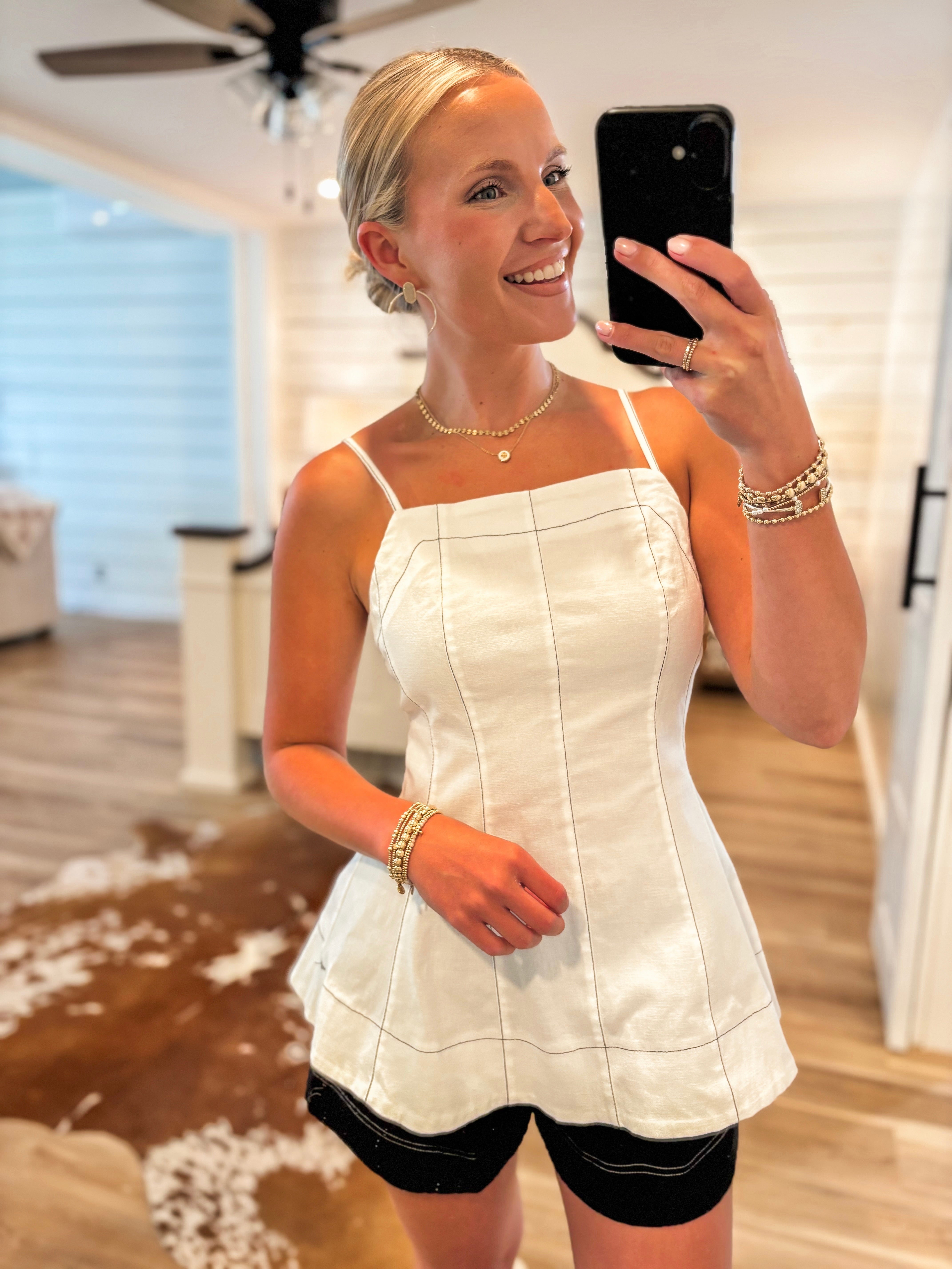 Look My Way Off White Cami