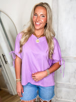 Load image into Gallery viewer, Realizing This Lavender Relaxed S/S Tee
