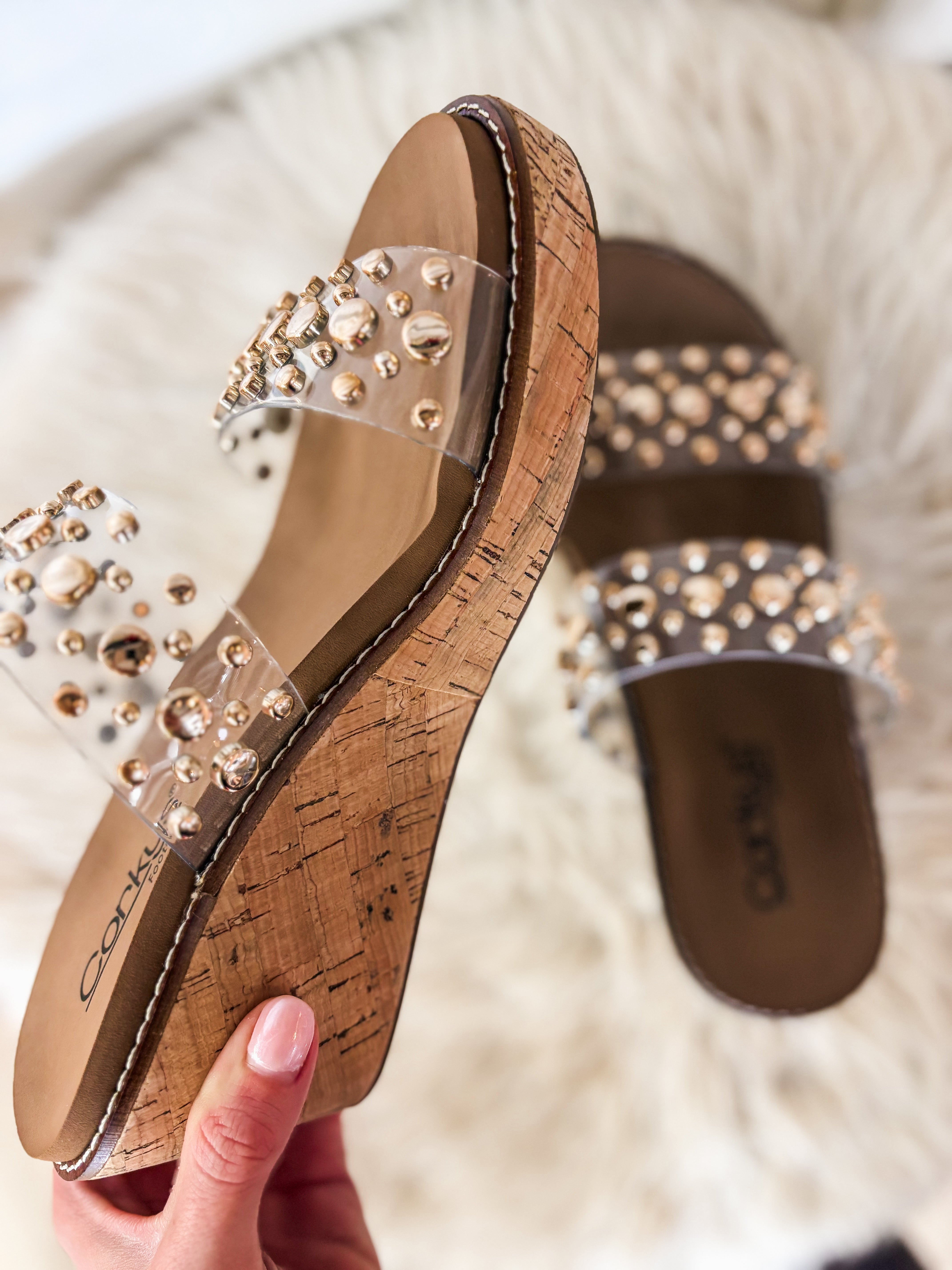 Bad Habit Clear Corkys Wedge