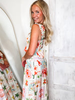 Load image into Gallery viewer, On Island Time Tropical Print Linen Tank &amp; Palazzo Pant Set
