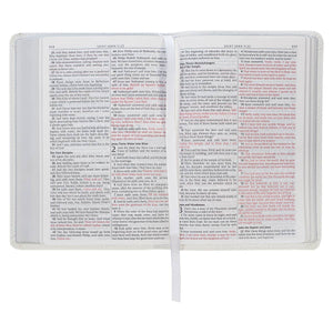 KJV Bible Compact Faux Leather, White