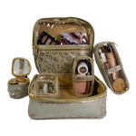 Load image into Gallery viewer, Mini Diva Makeup Case - Glimmer Leopard
