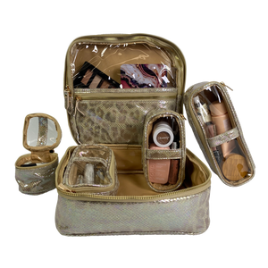 Mini Diva Makeup Case - Glimmer Leopard
