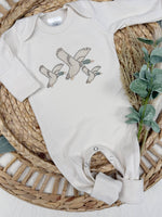 Load image into Gallery viewer, Mallard duck baby footie | Baby Boy Outfit

