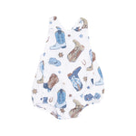 Load image into Gallery viewer, Angel Dear Retro Cowboy Boots Sunsuit
