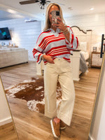 Load image into Gallery viewer, Ecru Wide Leg Denim Pant
