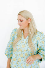 Load image into Gallery viewer, Huggie Charm Earrings - Esther Cross Clear
