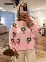Load image into Gallery viewer, Millie Wreaths Sweatshirt - Mary Square
