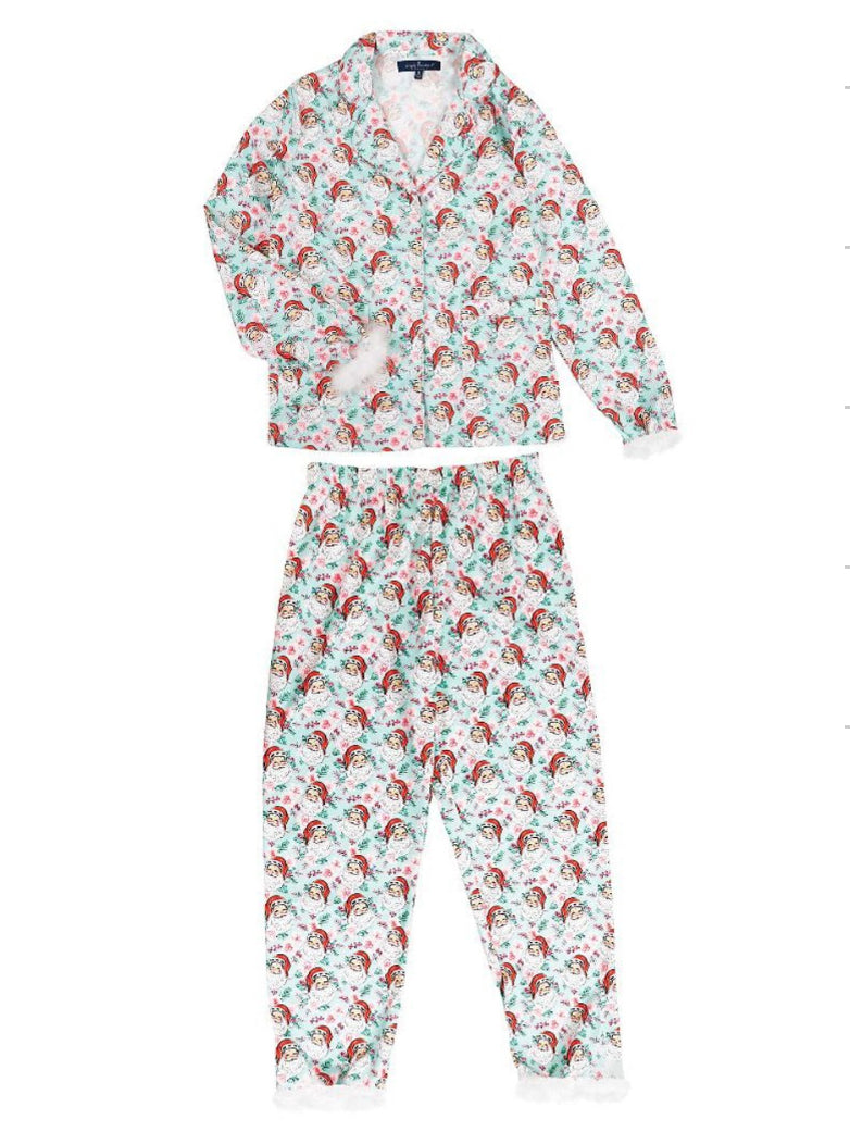 Santa Feather Simply Southern Pajama Set